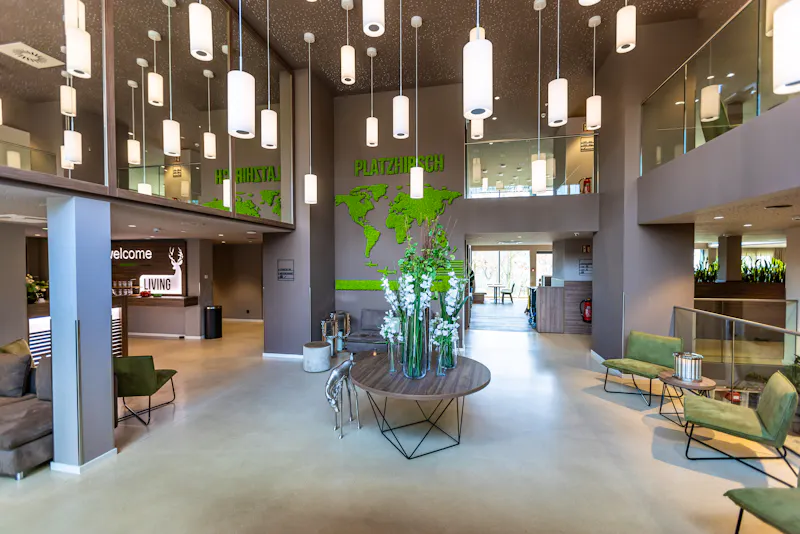 Lobby des Hotel Platzhirsch Living &ndash; &copy;Platzhirsch Living GmbH