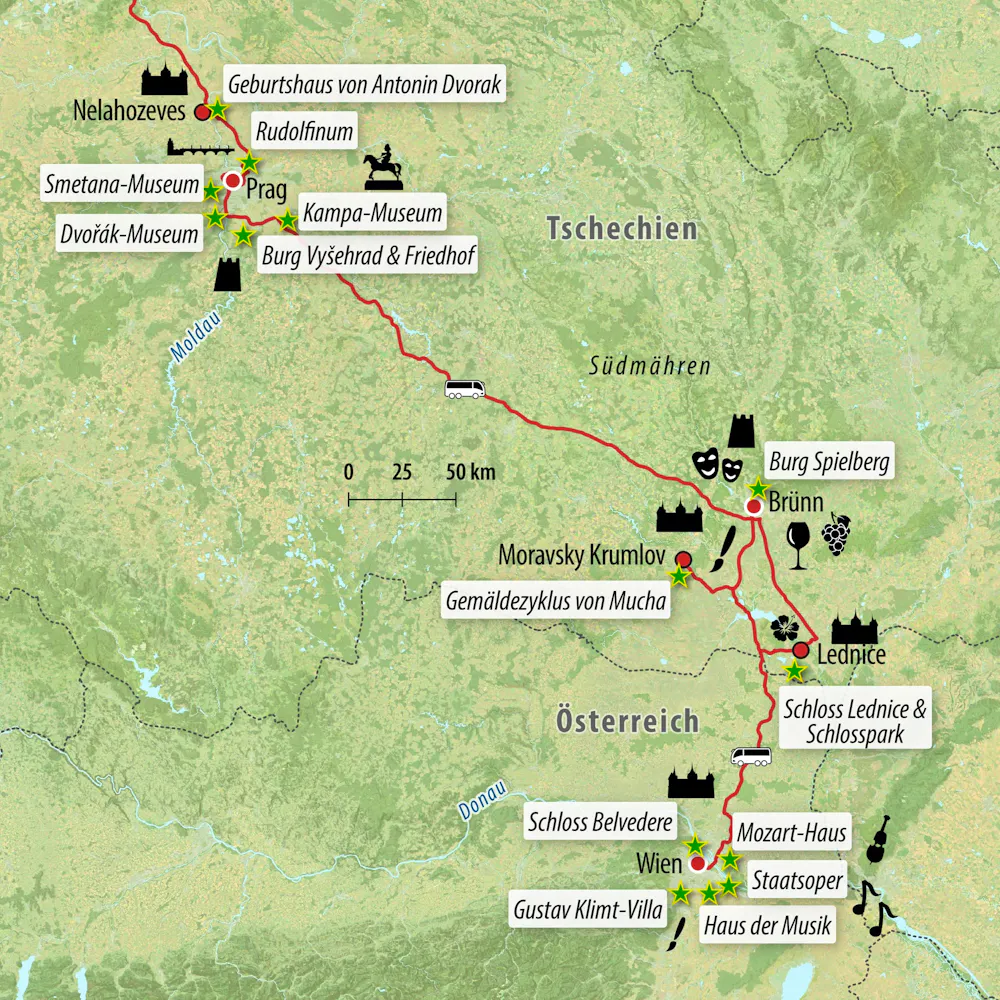 Ihre Reiseroute &ndash; &copy; Eberhardt TRAVEL