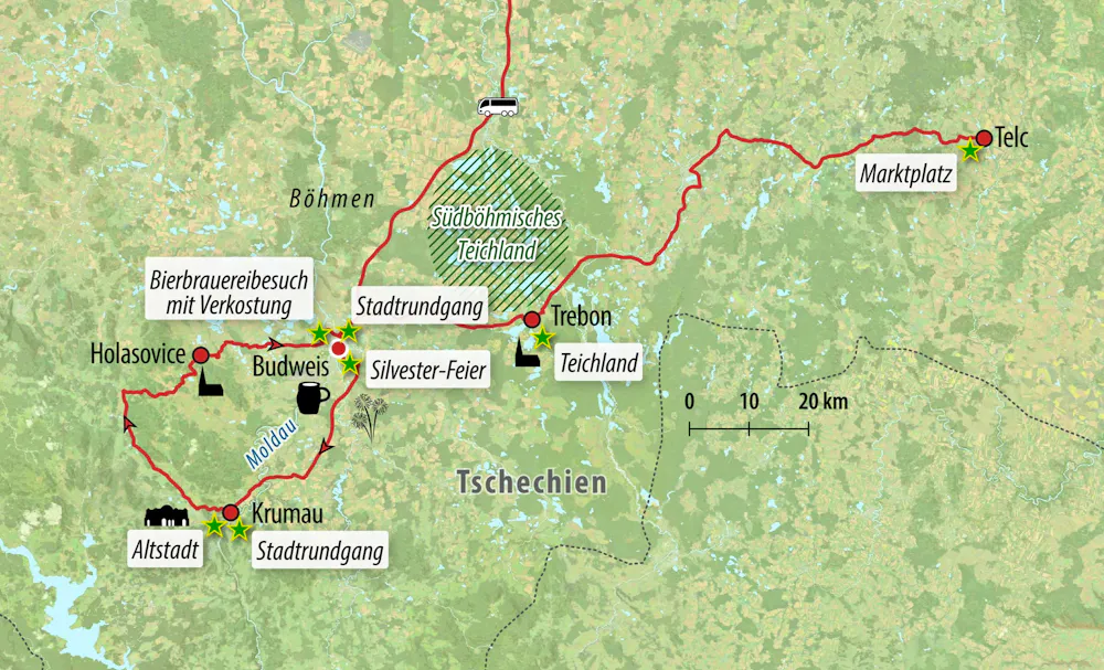 Ihre Reiseroute &ndash; &copy; Eberhardt TRAVEL