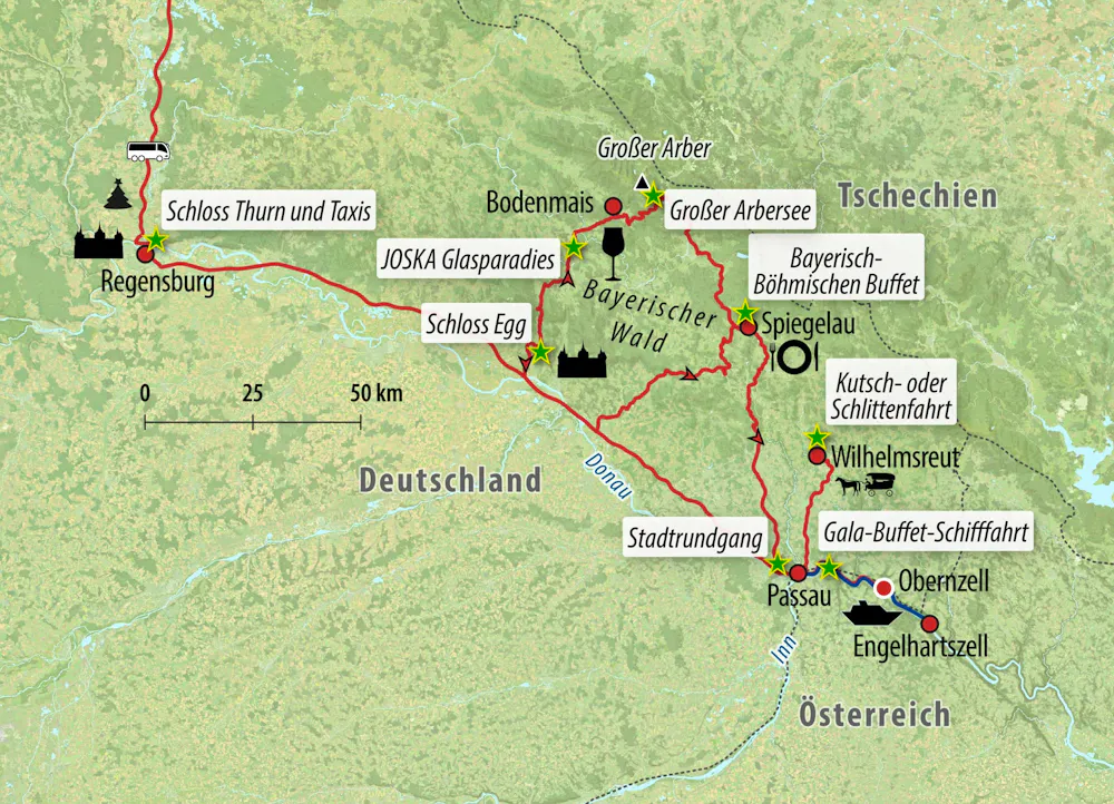 Ihre Reiseroute &ndash; &copy; Eberhardt TRAVEL