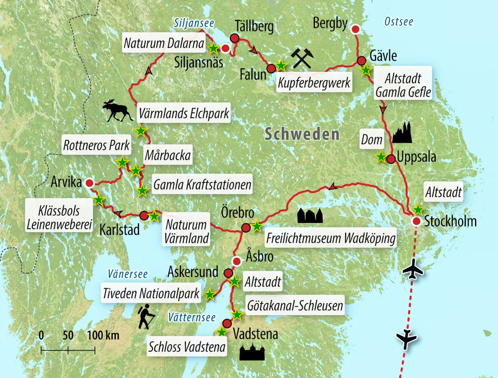 Ihre Reiseroute &ndash; &copy; Eberhardt TRAVEL