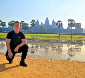 Vor Angkor Wat in Kambodscha 