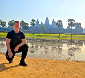 Vor Angkor Wat in Kambodscha 