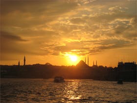 traumhafter Sonnenuntergang in Istanbul