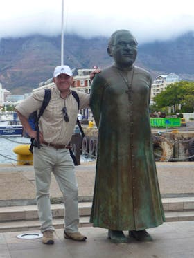 Uwe Lorenz mit Desmond Tutu in Kapstadt