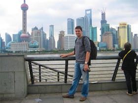 Am Bund in Shanghai