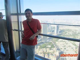Martin auf dem Burj Khalifa