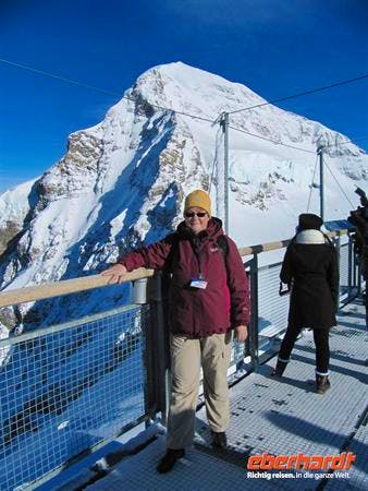 Ausflug auf das Jungfraujoch-Reiseleiterin Annette Silvester 2010 - Annette Probst-Weise