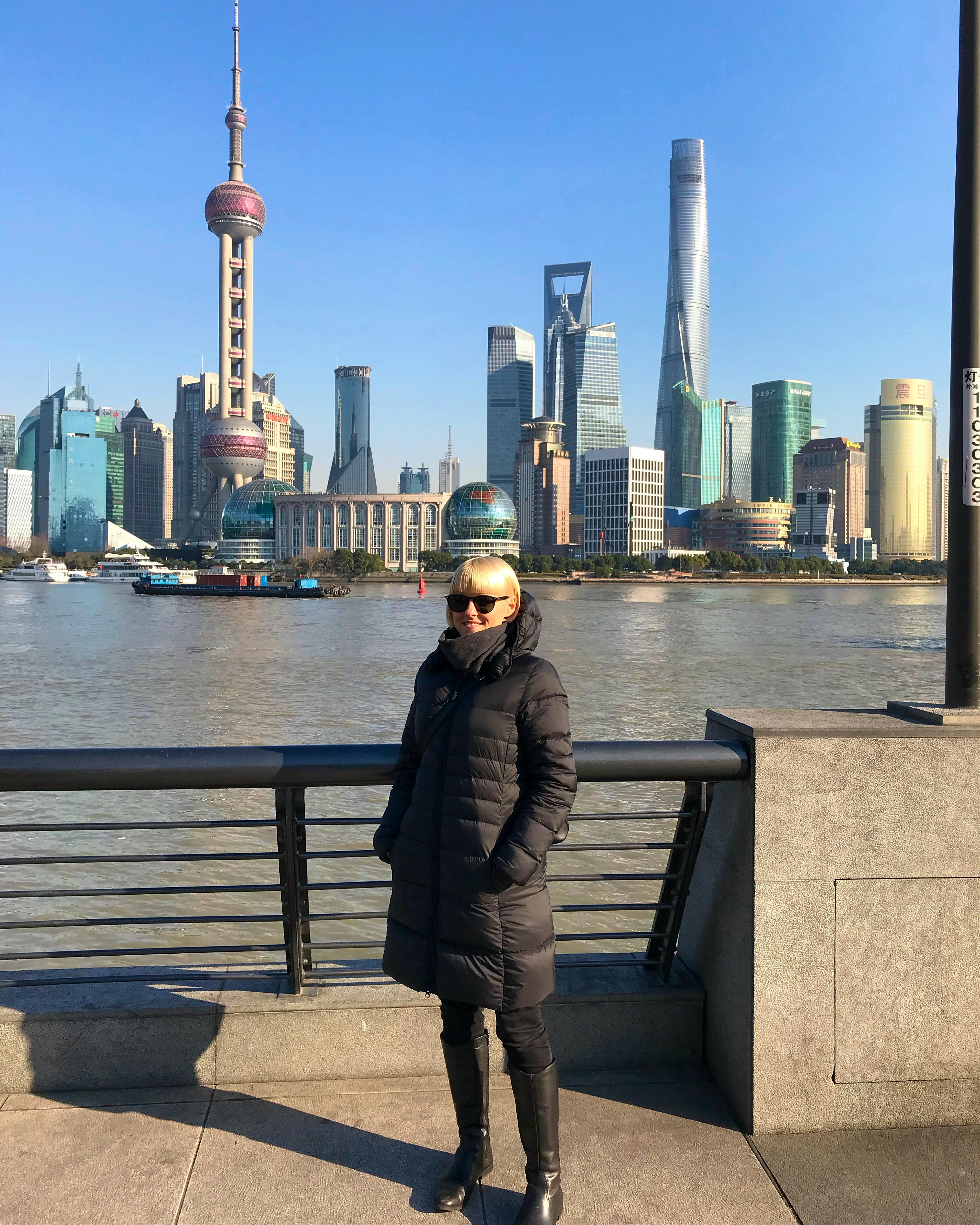 Shanghai Skyline bei eisigen Temperaturen - Anna Petzoldt