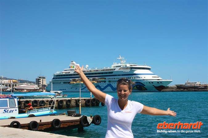 vor der AIDAaura in Jalta - Isabell Wohlrab