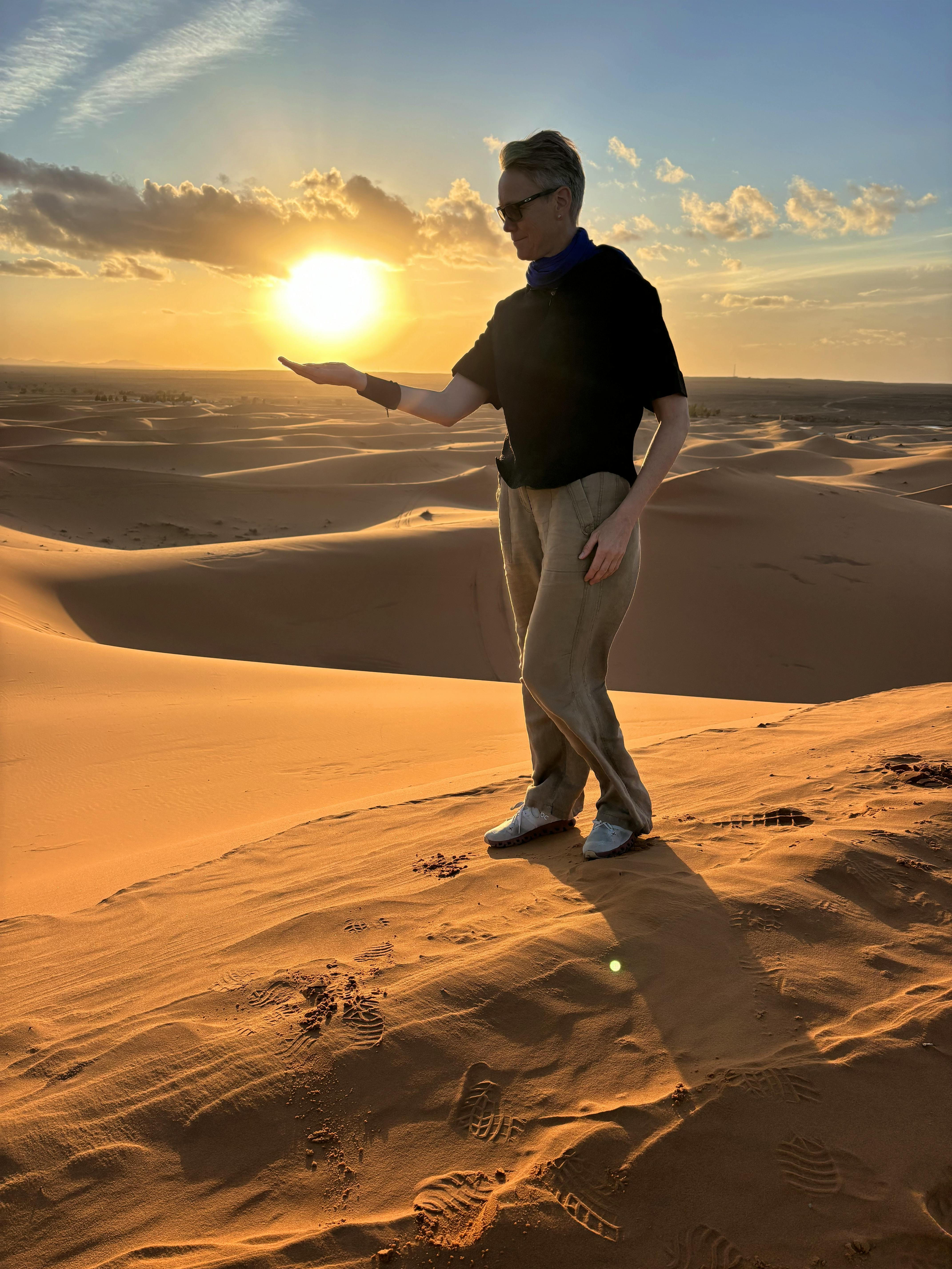 Sabine Reckord in der Sahara - Sabine Reckord