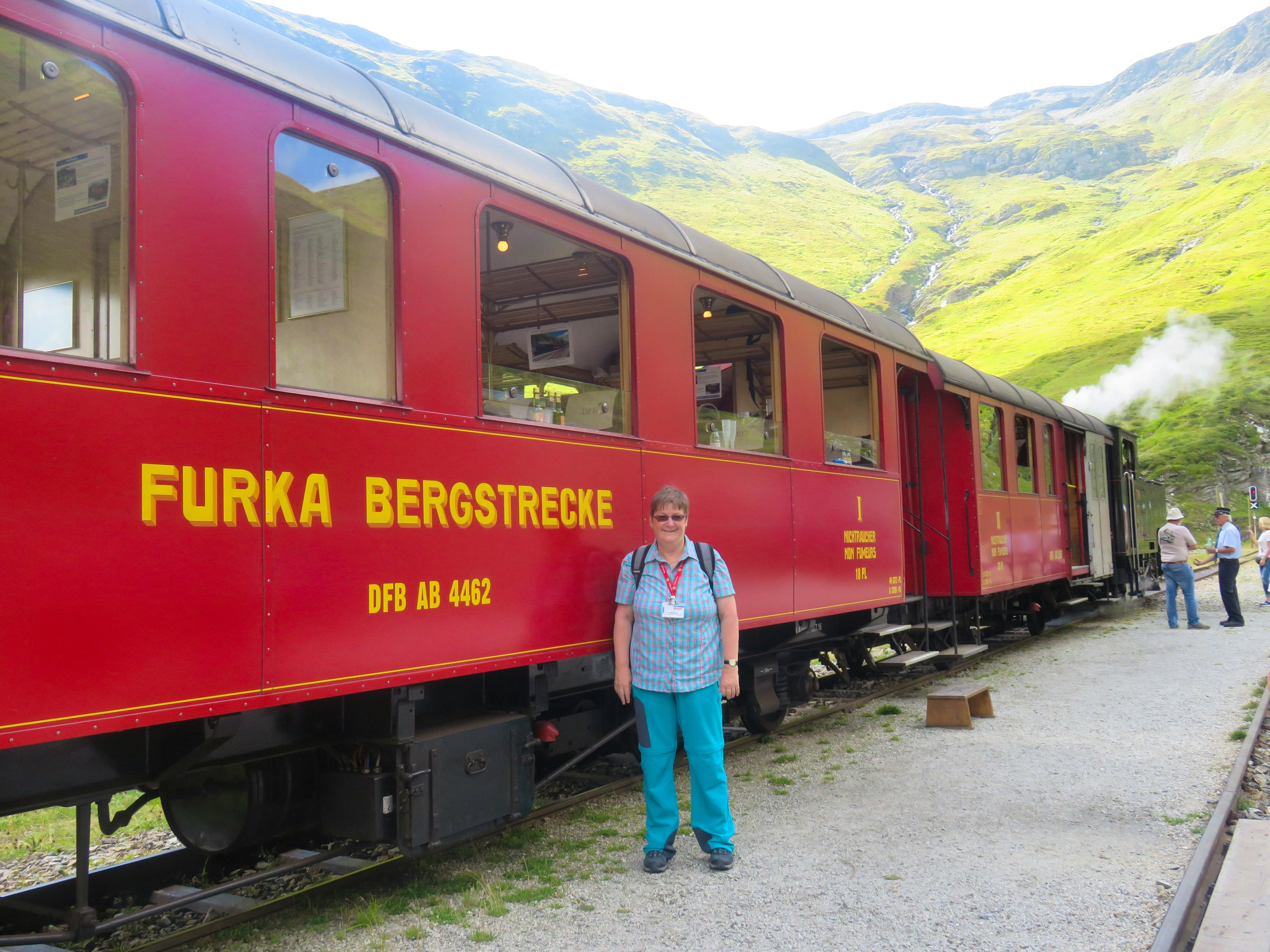 Fahrt mit der Furka-Dampfbahn - Annette Probst-Weise