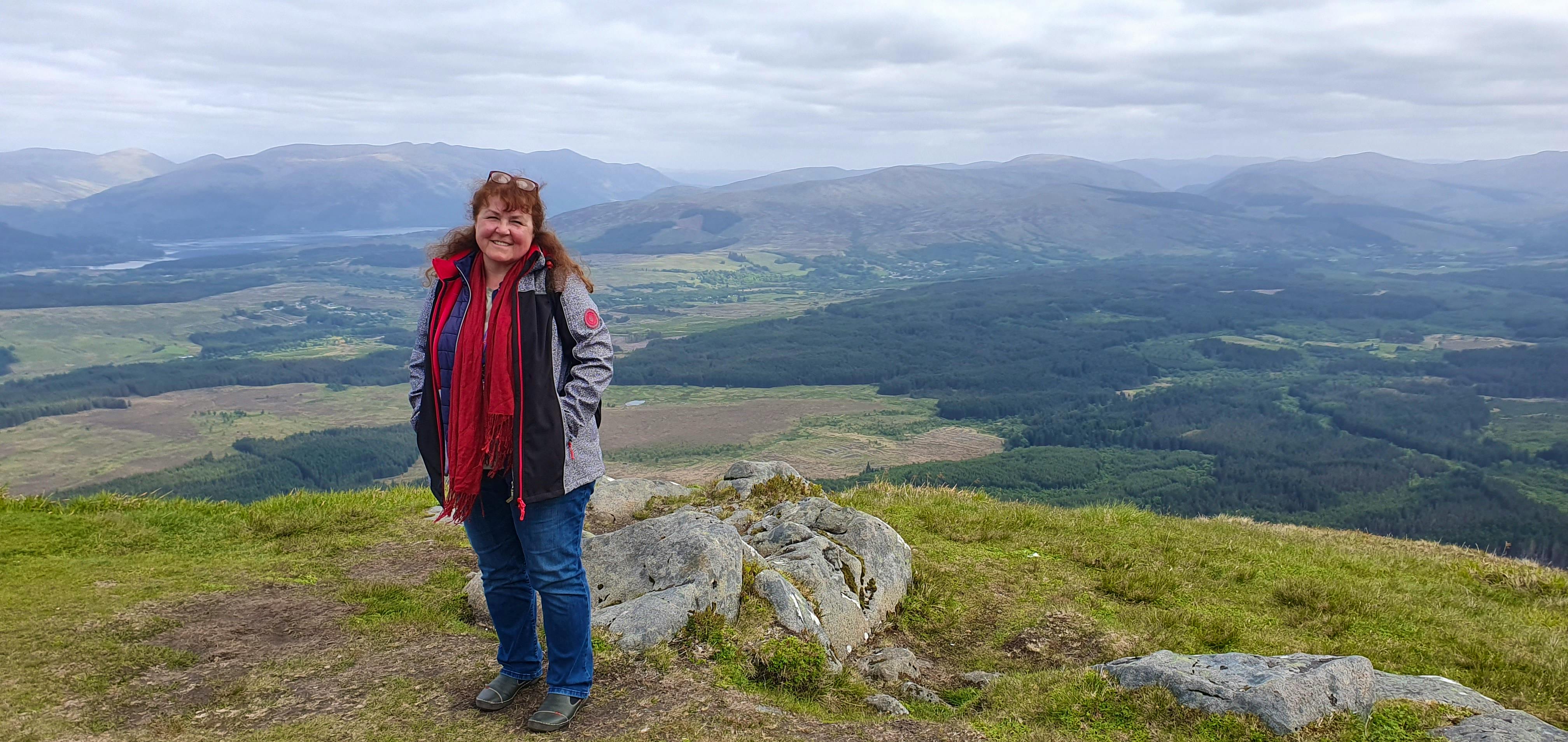 auf dem Aonach Mor - Marlies Thrum