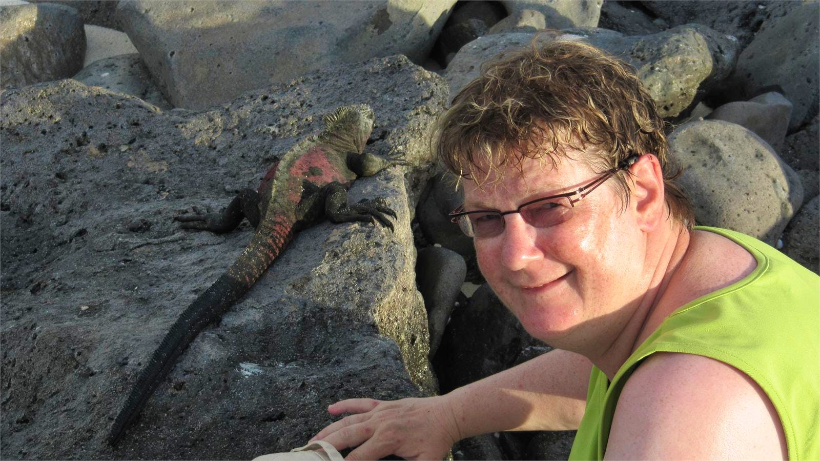 Galapagos Espanola mit Meeresechse - Annette Probst-Weise
