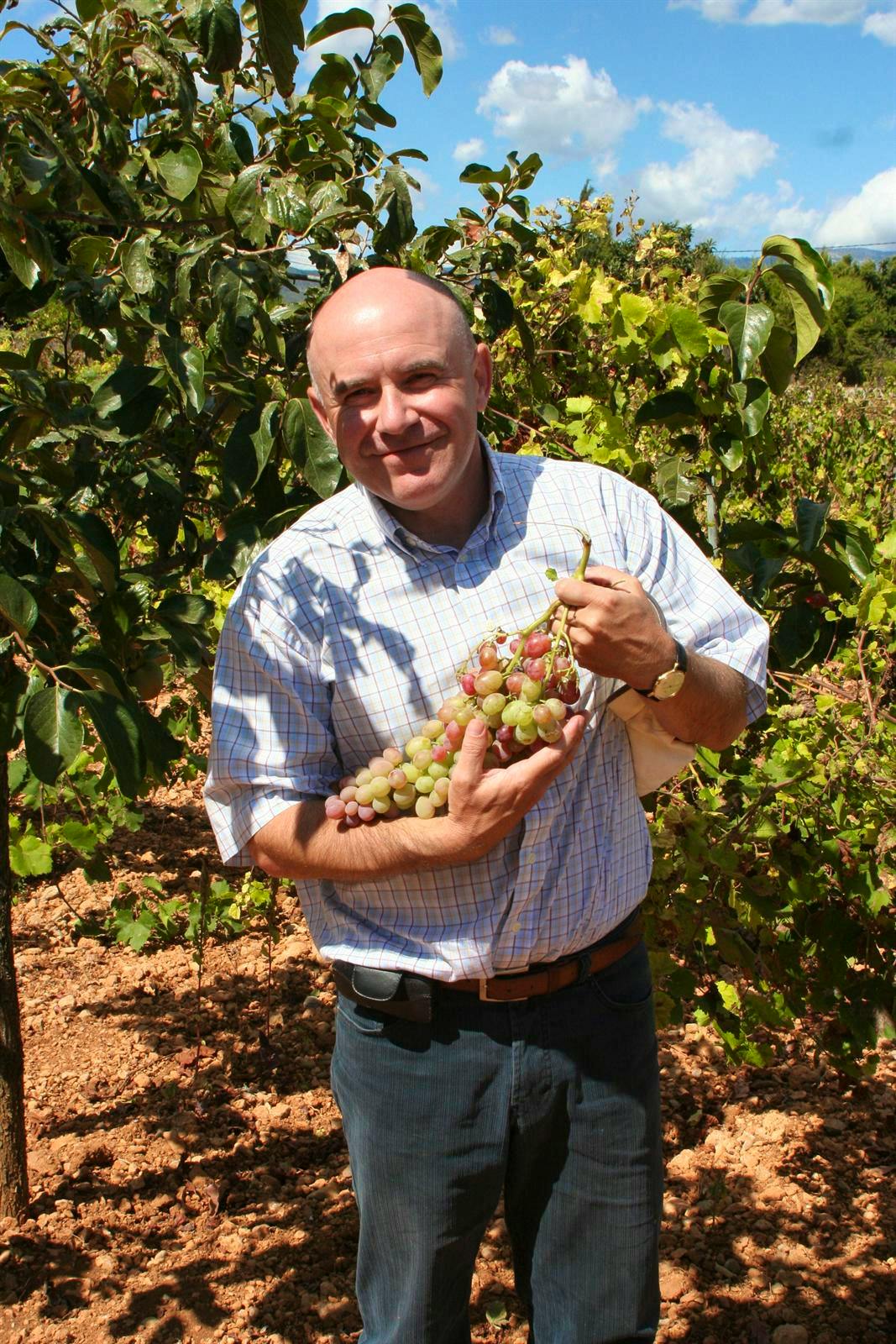 Uwe Lorenz auf Weinwanderung auf Mallorca - Uwe Lorenz