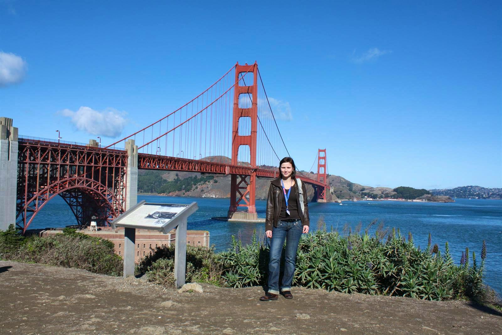 vor der Golden Gate Bridge in San Francisco 2011 - Kerstin Engelhardt