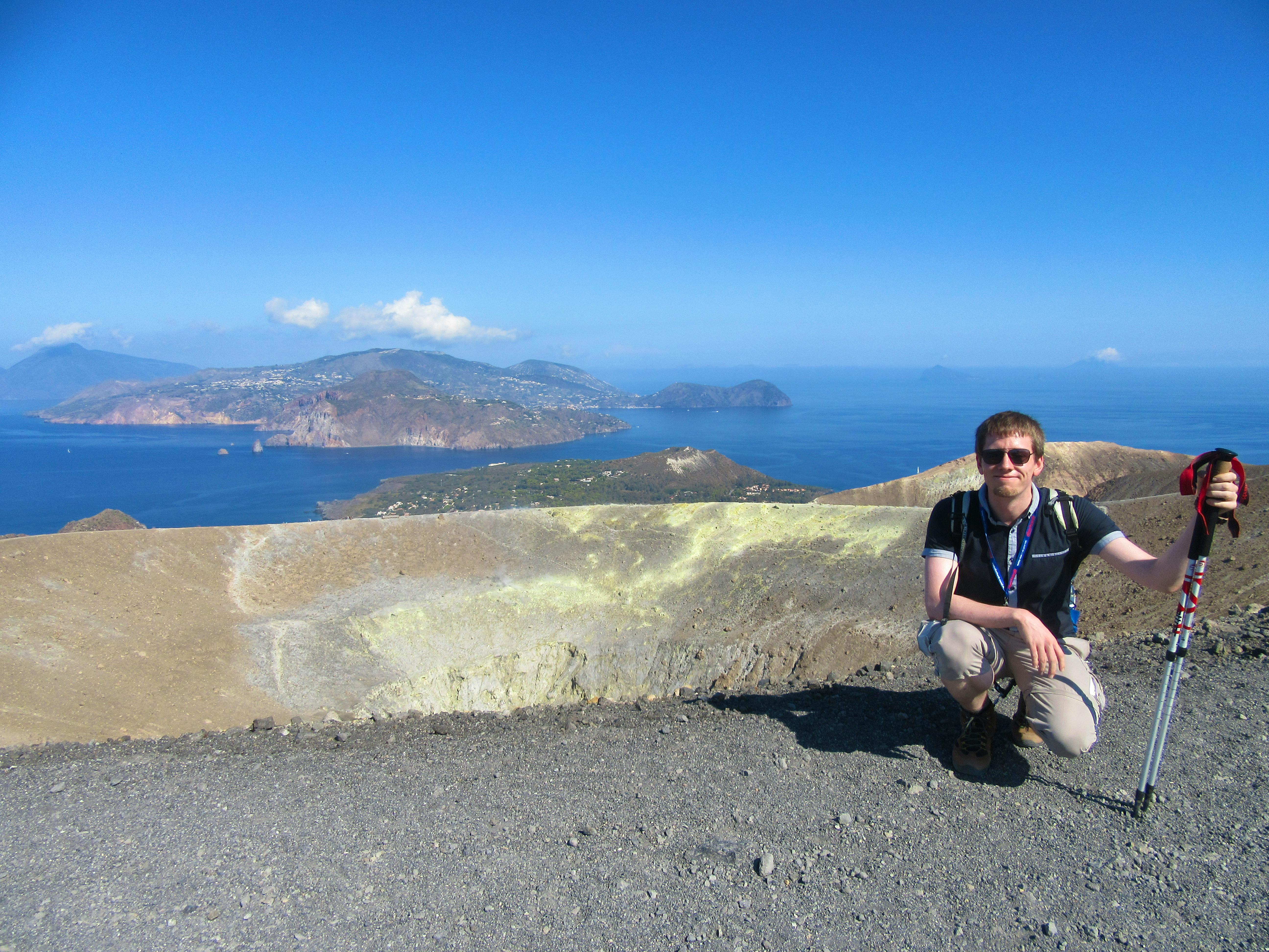 Dominik Zilliken auf dem Vulcano - Dominik Zilliken
