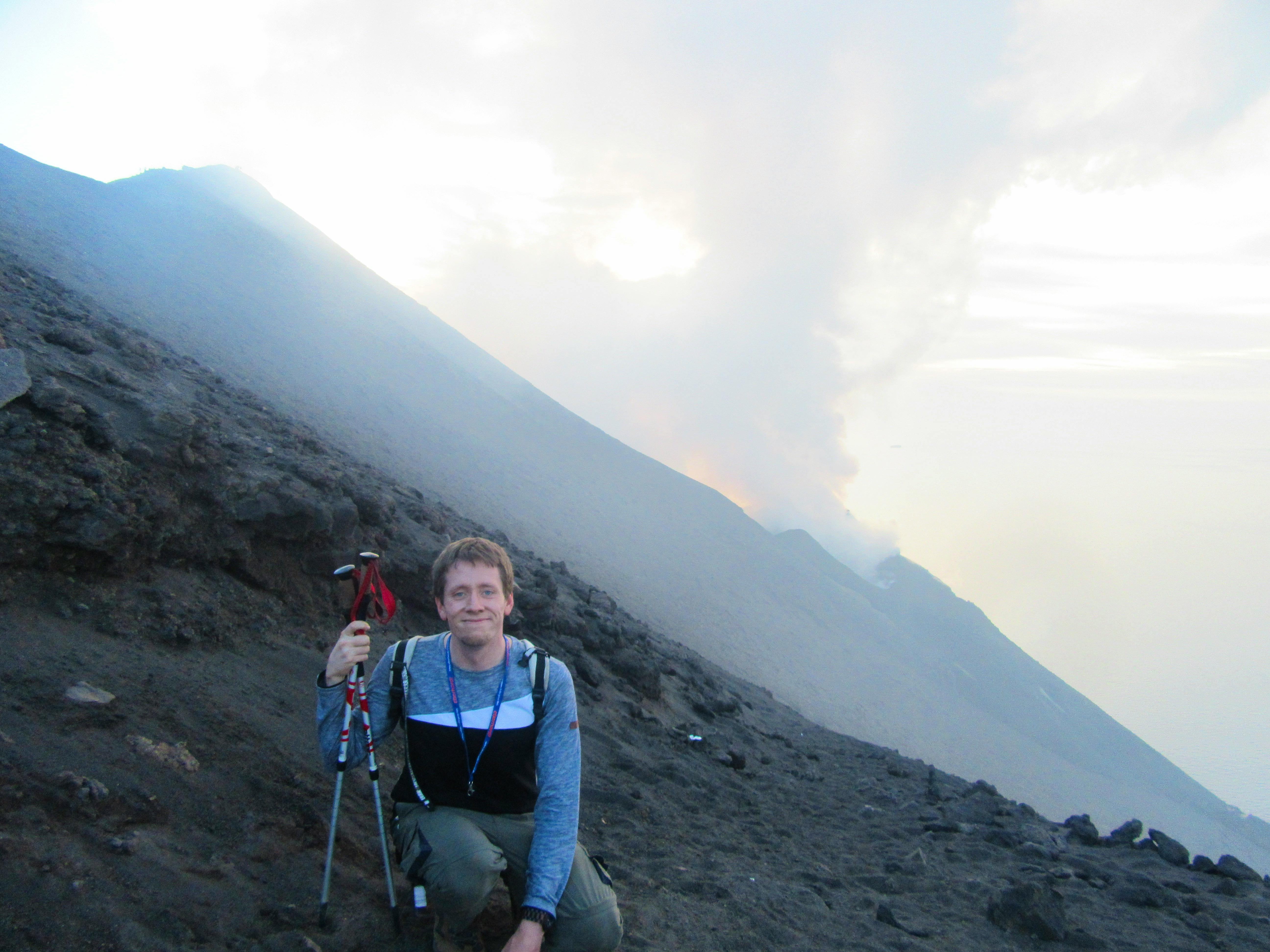 Dominik Zilliken auf dem Stromboli - Dominik Zilliken