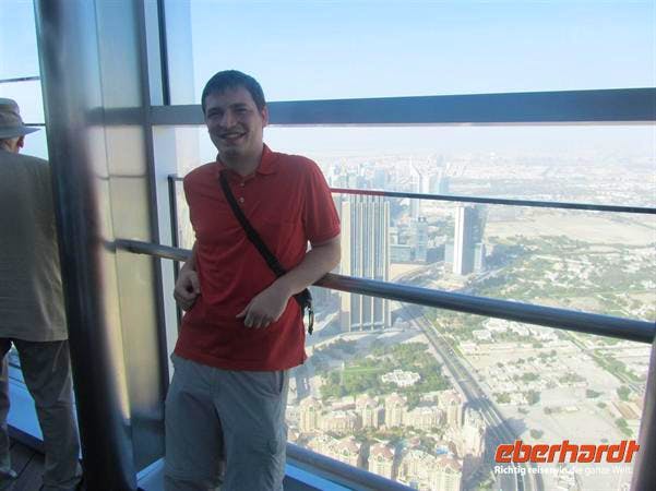 Martin auf dem Burj Khalifa - Martin Jentzsch